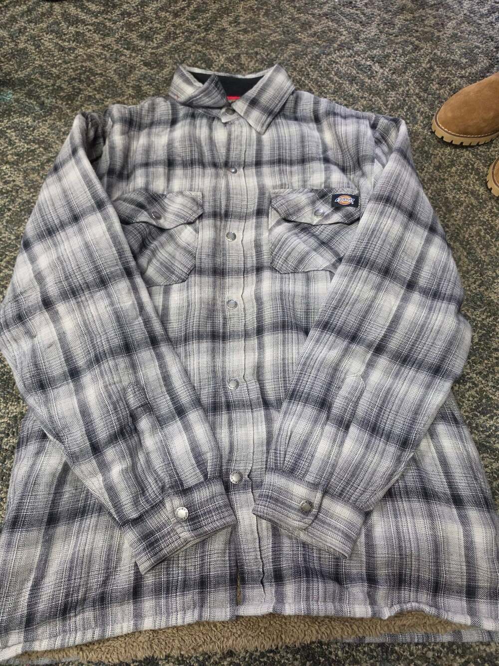 Dickies Sherpa Lined Flannel Shirt Jacket